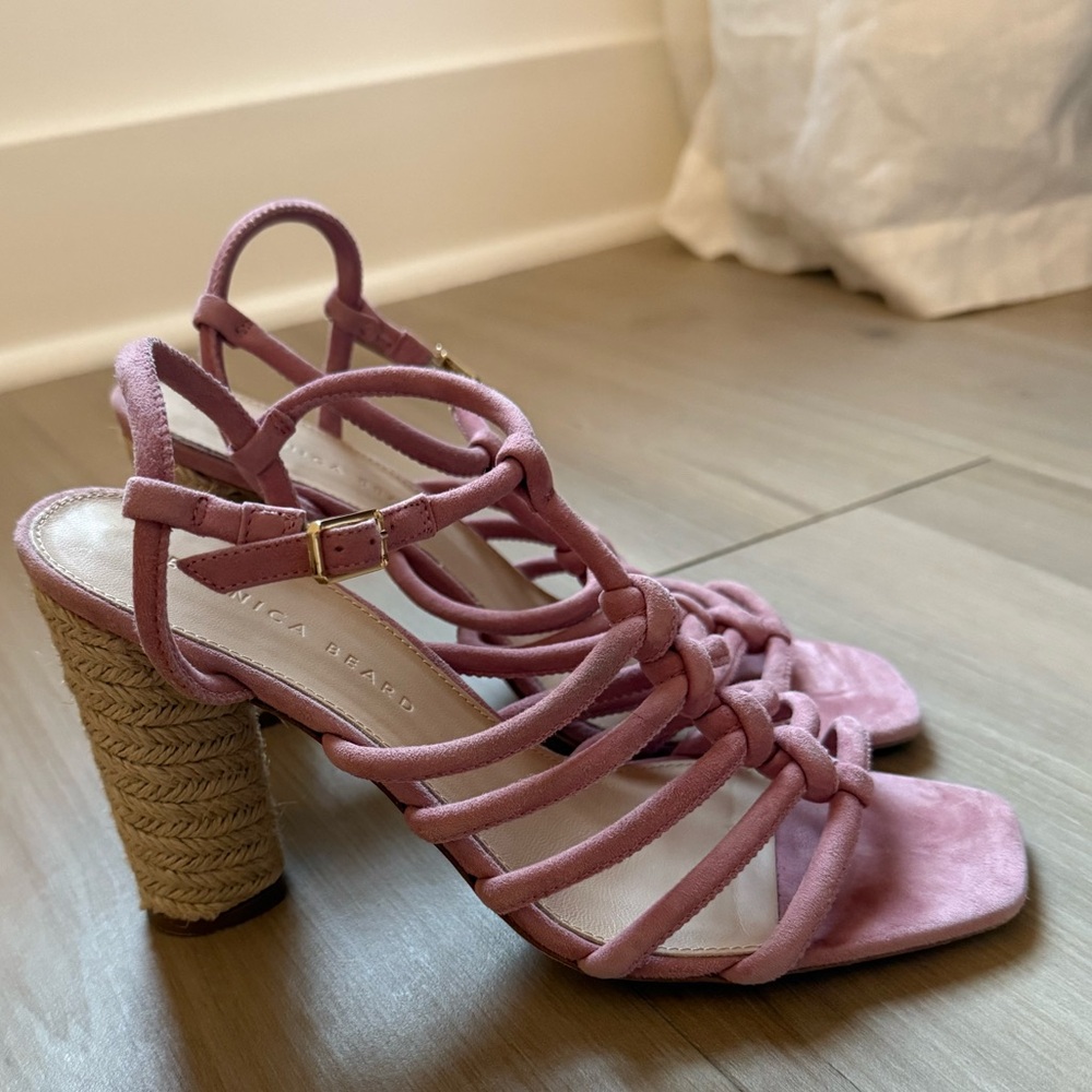 Pink Suede Heels - Picture 2 of 4